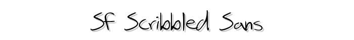 SF Scribbled Sans font